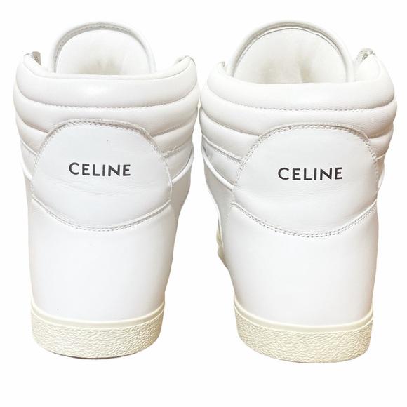 Celine Men Break Mid Lace-Up Leather Sneakers 41/8 - Picture 3 of 9